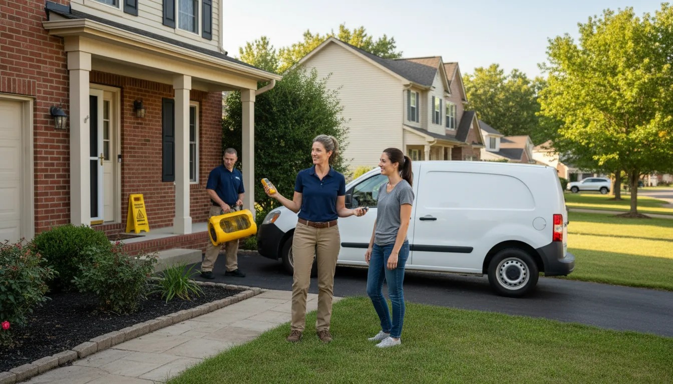 Residential water damage restoration in Taylorstown, PA